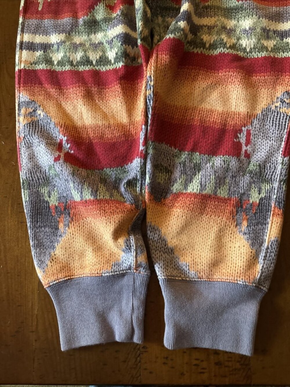 Women's Polo Ralph Lauren Southwestern Fleece Joggers  Sweatpants Medium - Picture 5 of 9